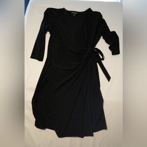Evan Picone Black Long Sleeve Dress